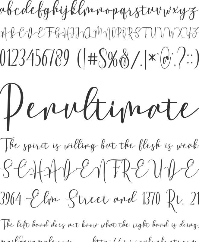 Achange font preview