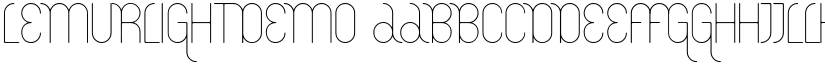 LemurLightDEMO font