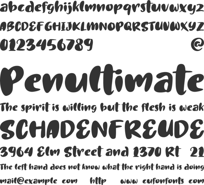 So Sweet Honey font preview