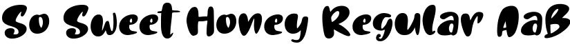 So Sweet Honey Regular font