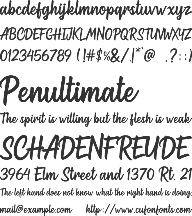 Westhouse font preview