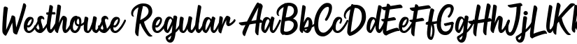 Westhouse Regular font