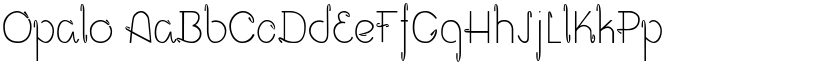 Opalo font