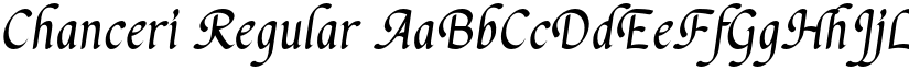 Chanceri Regular font
