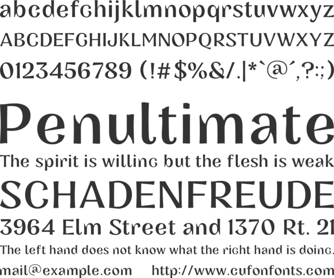 Concreate Fill font preview