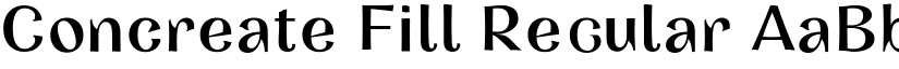 Concreate Fill Regular font