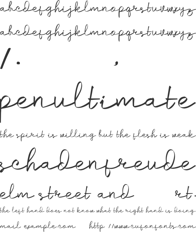 samiruk font preview