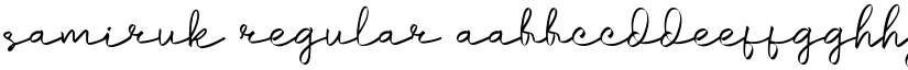 samiruk Regular font