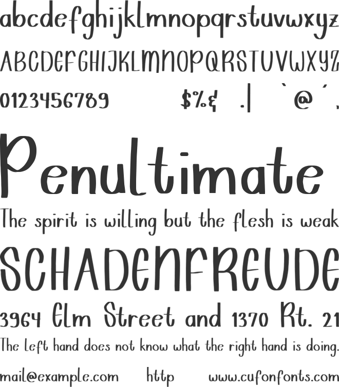 Shavnaz font preview