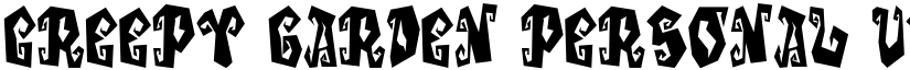 Creepy Garden Personal Use Regular font