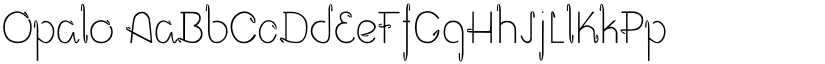 Opalo font