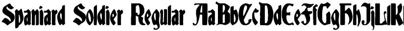 Spaniard Soldier Regular font