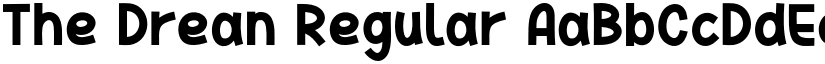 The Drean Regular font