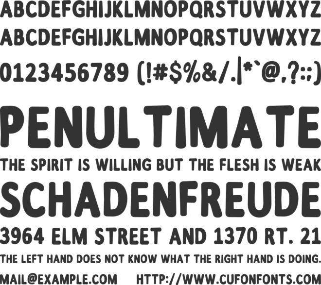 Supercraft font preview