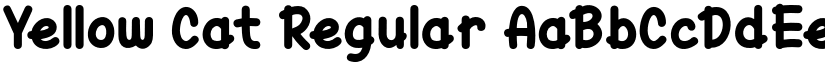 Yellow Cat Regular font