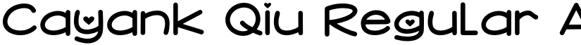 Cayank Qiu font download