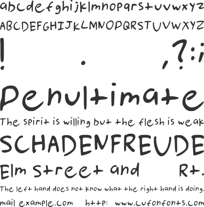 Landish font preview