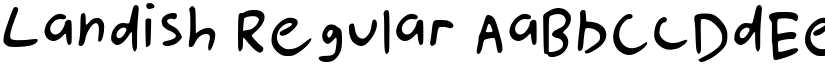 Landish Regular font
