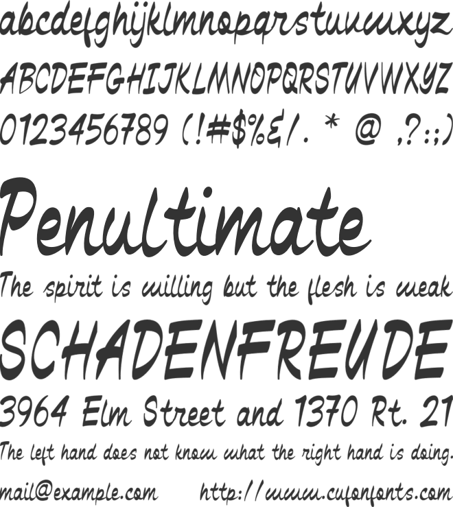 Black Miesee font preview