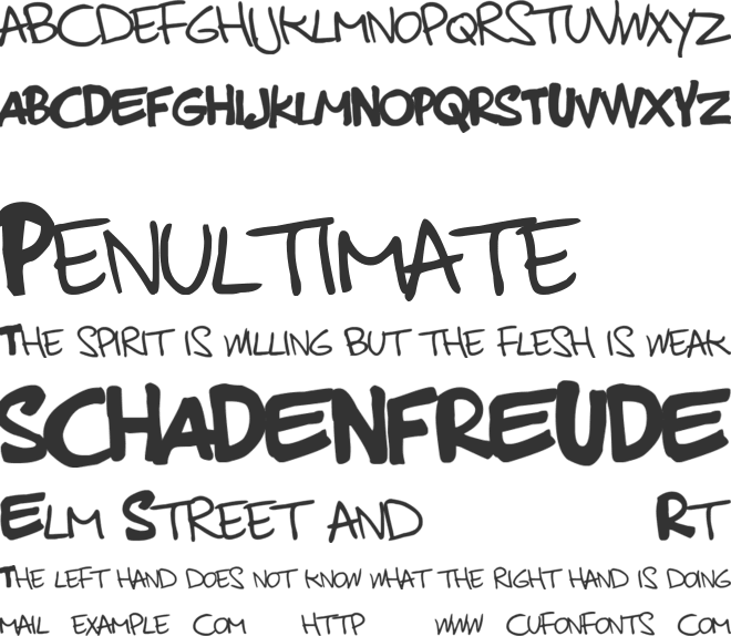 Matapacos FREE font preview