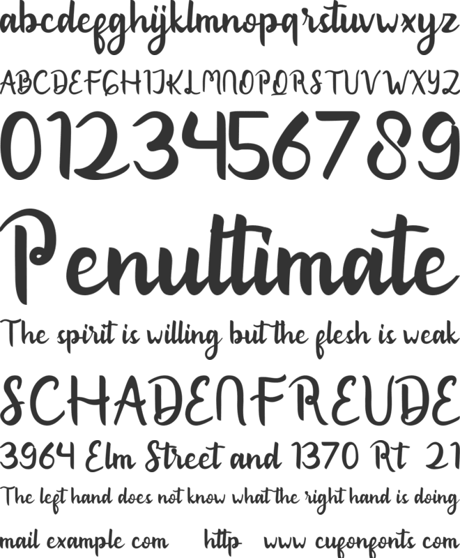 Charganolton font preview