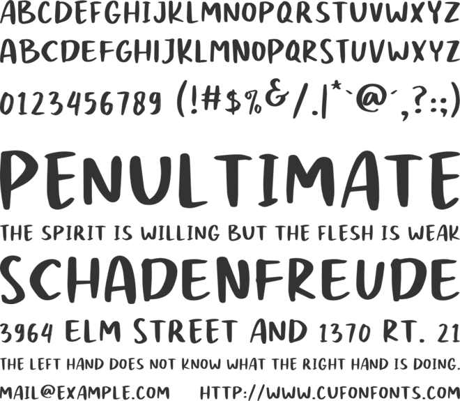 Passtyn Sans font preview