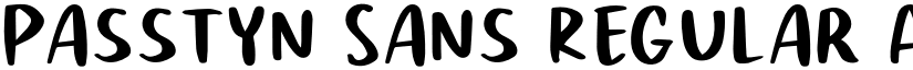 Passtyn Sans Regular font