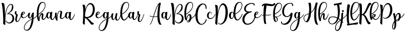 Breyhana Regular font