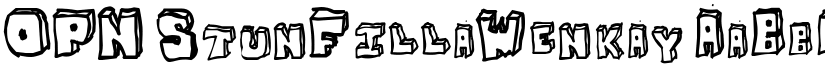 OPN StunFillaWenkay font