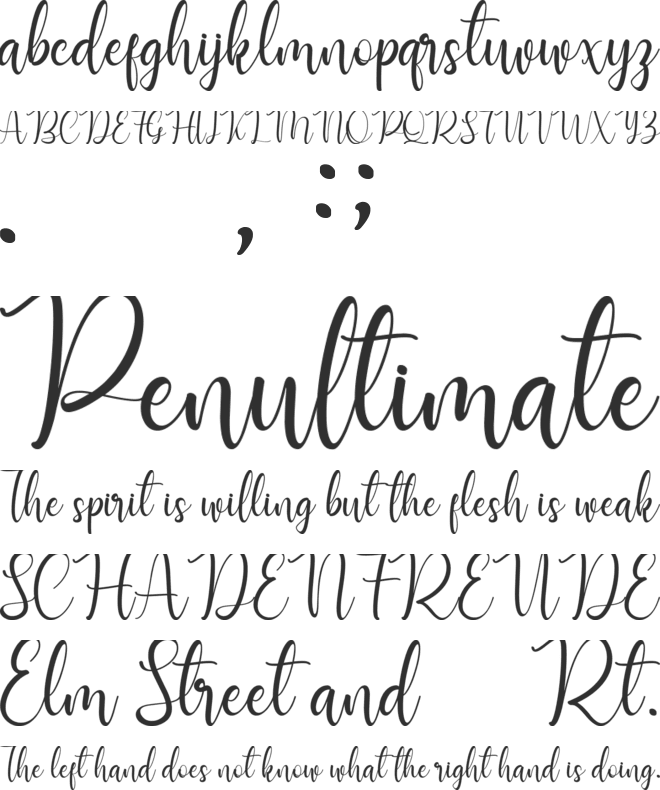 Manthine Personal Use Only font preview