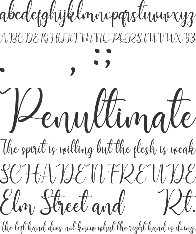 Manthine Personal Use Only font preview