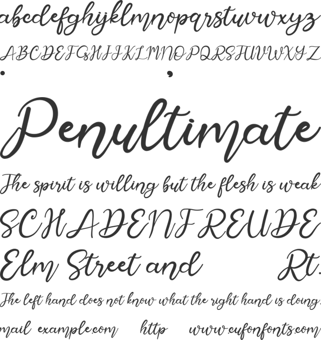 Aylogri font preview