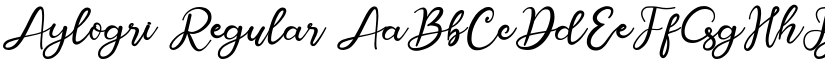 Aylogri Regular font