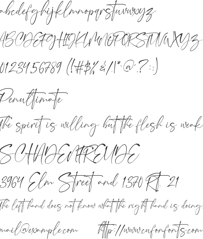 Hasta la vista font preview