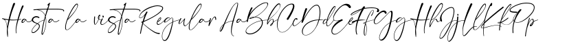 Hasta la vista Regular font