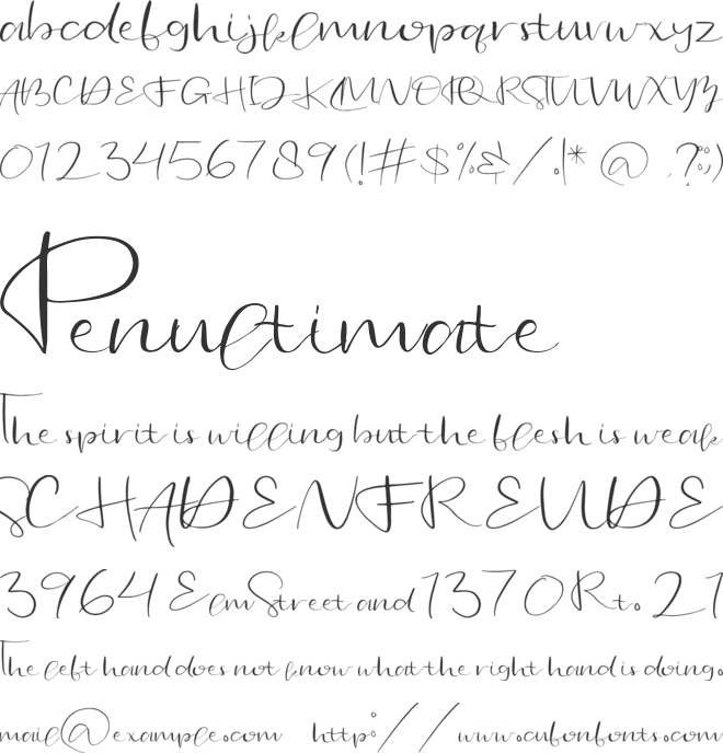 Jonesly font preview