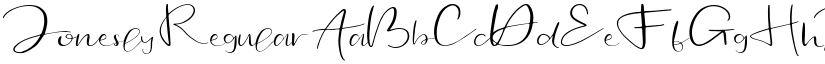 Jonesly Regular font