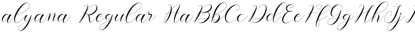 alyana Regular font