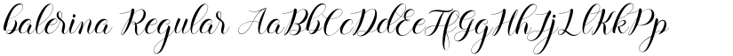 balerina Regular font