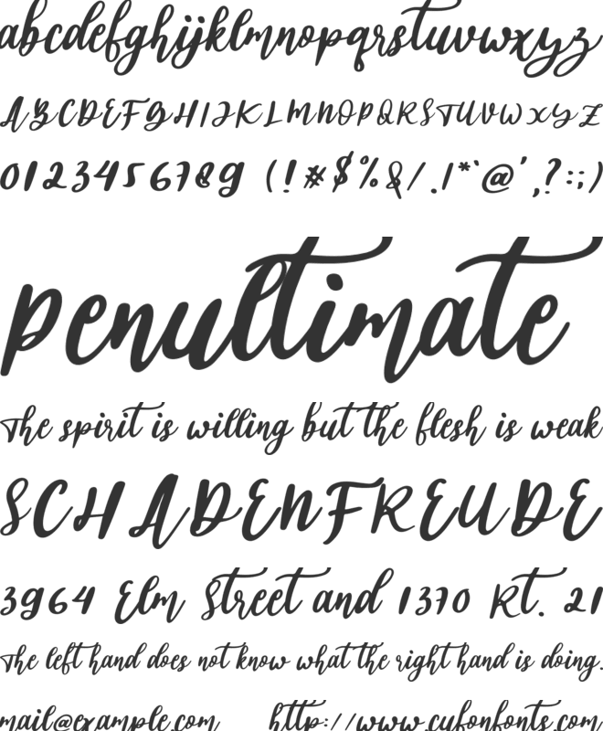 abigail font preview