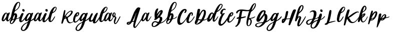 abigail Regular font