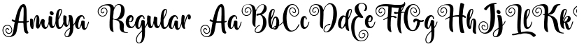Amilya Regular font