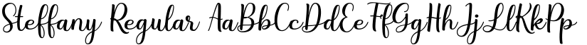 Steffany Regular font