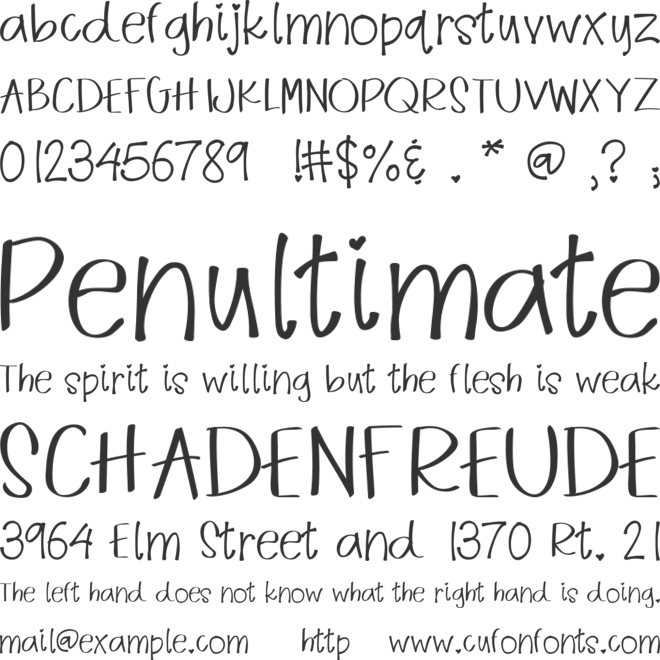 RomancesonSaturdayNight font preview