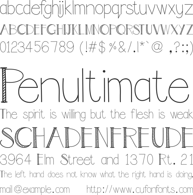 FortheloveofZebras font preview