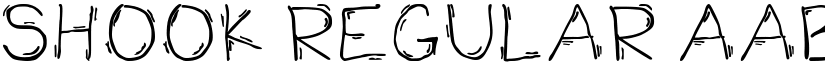 Shook Regular font