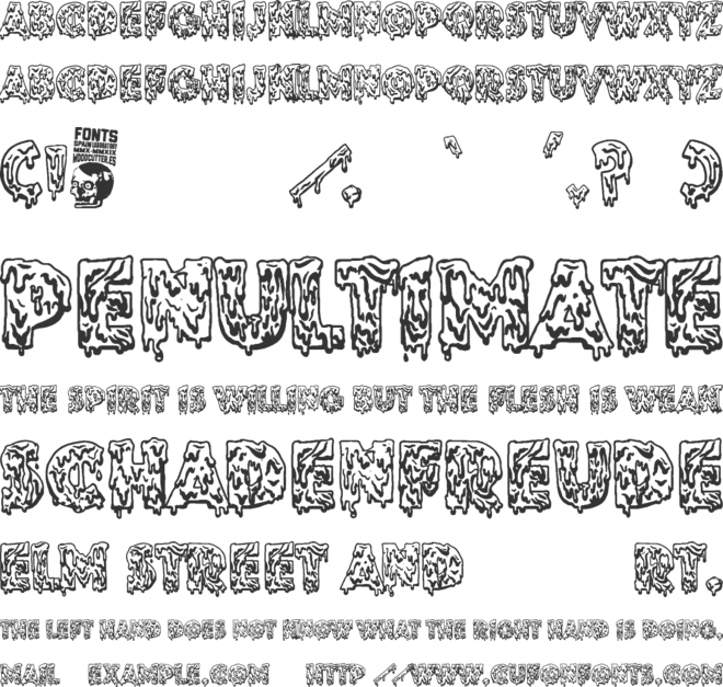 The Matadero font preview