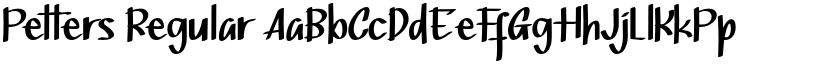 Petters Regular font
