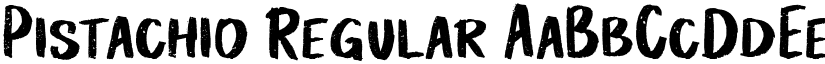 Pistachio Regular font