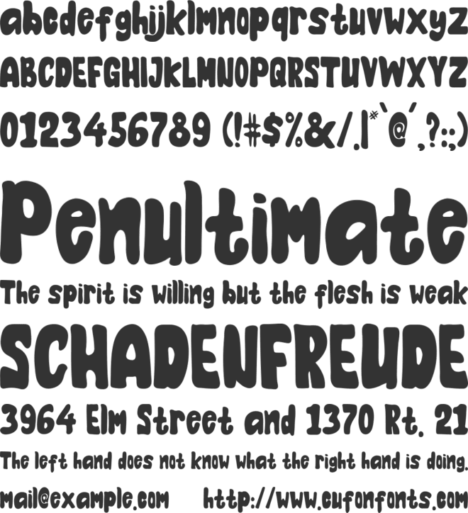 Halloweendy font preview